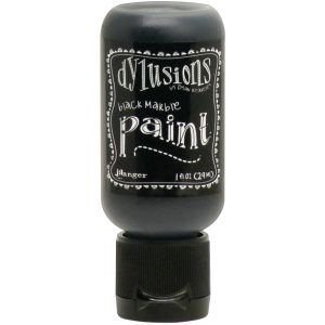 Dylusions Acrylic Paint 1oz Black Marble 1 PACK OF 1 PIECE