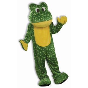 Forum Deluxe Plush Frog Mascot Costume Green One Size