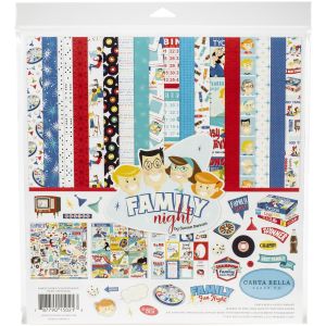 Carta Bella Collection Kit 12 inch X12 inch Family Night