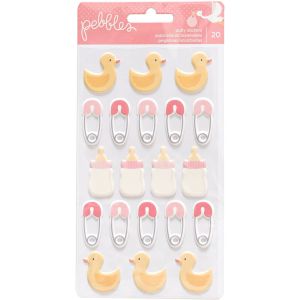 Stickers - PB - Lullaby - Puffy - Girl (20 Piece)