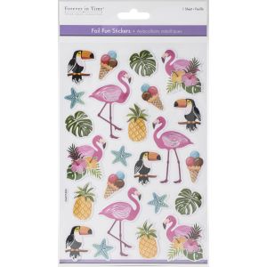 MultiCraft Foil Fun Stickers Flamingo