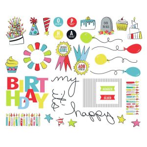 Cake Smash Ephemera Cardstock Die Cuts 