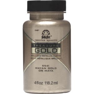 Folkart Treasure Gold Paint 4oz Mayan Gold