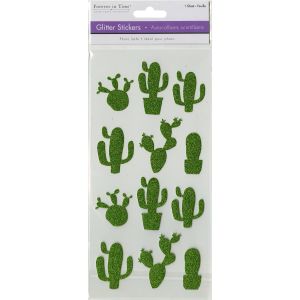 Multicraft Glitter Themed Stickers Cactus