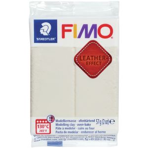 Fimo Leather Effect Polymer Clay 2oz Ivory