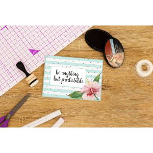 Crafter s Companion Clear Acrylic Quirky Stamp Anything But Predictable
