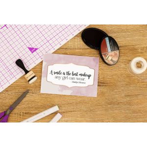 Crafter s Companion Clear Acrylic Quirky Stamp Best Makeup