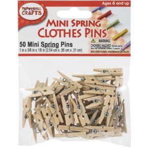 Mini Spring Pins 1Inch X3 Per 8Inch X1 Per 8Inch 50 Per Pkg