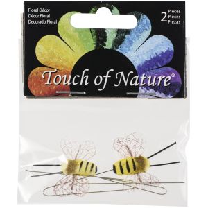 Bee On Wire .75 inch 2 Per Pkg -Yellow/Black