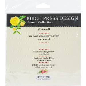 Birch Press Designs Stencil 6 inch X6 inch Bold Stripes