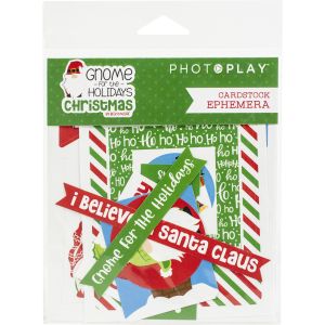 Gnome For Christmas Ephemera Cardstock Die Cuts 