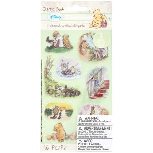 EK Disney Flat Stickers 2 per Sheets Classic Pooh Scenes