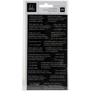 Heidi Swapp Old School Definition Stickers 58 Per Pkg 