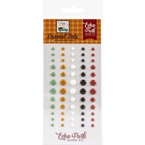 Echo Park Adhesive Enamel Dots 60 Per Pkg Happy Fall