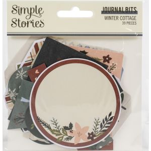Winter Cottage Bits and Pieces Die Cuts 39 Per Pkg Journal