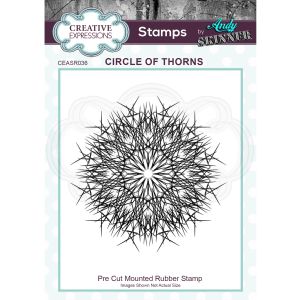 Creative Expressions Rubber Stamp By Andy Skinner Circle Of Thorns