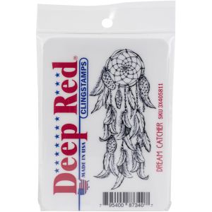 Deep Red Cling Stamp 1.5inchX3.2inch Dream Catcher