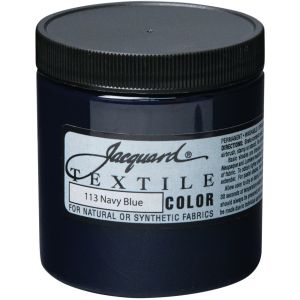 Jacquard Textile Color Fabric Paint 8oz-Navy Blue