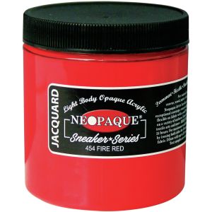 Jacquard Neopaque Acrylic Paint 8oz-Fire Red