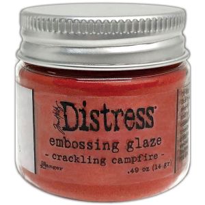 Tim Holtz Distress Embossing Glaze Crackling Campfire