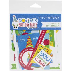 Norbert's Birthday Ephemera Cardstock Die-Cuts- 