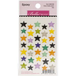 Monsters And Friends Epoxy Stickers Stars Halloween Mix