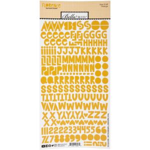 Bella Besties Florence Alphabet Stickers-Orange
