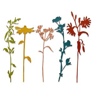 Sizzix Thinlits Dies By Tim Holtz 5Per PkgWildflower Stems 3