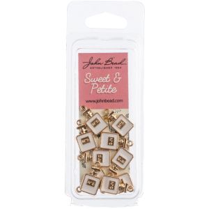 Sweet and Petite Charms Perfume Bottle White 9x17mm 10 per Pkg