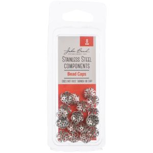 Stainless Steel Bead Cap 24 Per Pkg 8mm