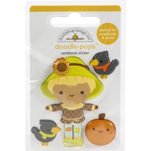 Doodlebug Doodle-Pops 3D Stickers-Hay There