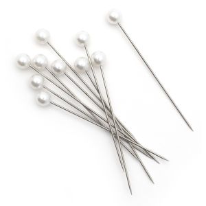 Corsage Pin 2 Inch 10 Per Pkg Pearl White