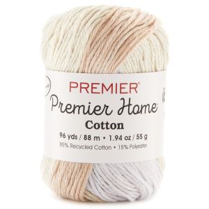 Premier Yarns Home Cotton Yarn Multi Cream Stripe 1 pack of 1 Skein