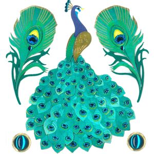 Jolee's Boutique Themed Embellishment-Peacock