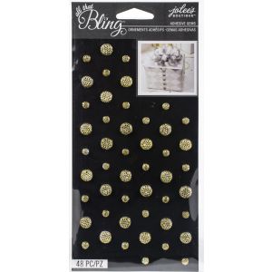 Jolee's Boutique Bling Embellishments-Gold Circle Gems