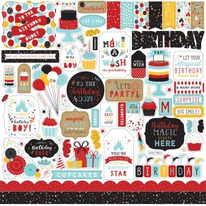 Magic Birthday Boy Cardstock Stickers 12