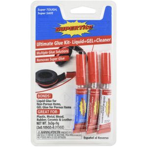 Super Tite Ultimate Super Glue Kit 2 Per Pkg Liquid and Gel