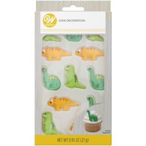 Royal Icing Decorations 12 Per Pkg Dinosaurs