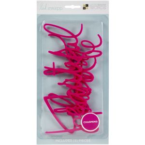 DCWV Letterboard Words 4 Per Pkg -Charming