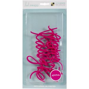 DCWV Letterboard Words 4 Per Pkg Joyful