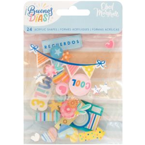 Obed Marshall Buenos Dias Acrylic Shapes 24 Per Pkg - 