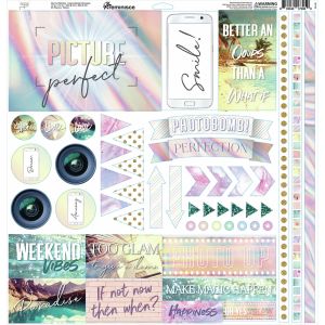 Reminisce Elements Cardstock Stickers 12 Inch X12 Inch Picture Perfect