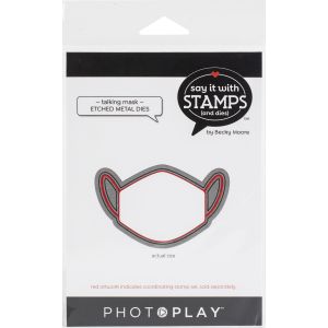 PhotoPlay Say It With Stamps Die Set Talking Mask