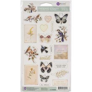 Nature Lover Chipboard Stickers 39 Per Pkg Shapes W Per Fo
