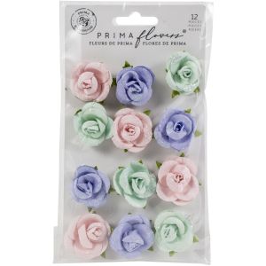Prima Marketing Mulberry Paper FlowersWatercolor Sweet Per Watercolor Floral