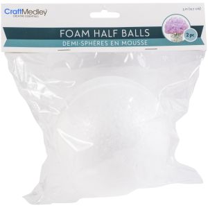 Foam Half Ball 5 Inch 2 Per Pkg