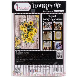 Dress My Craft Transfer Me Sheet A4-Sunflowers