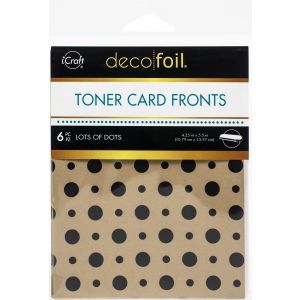 Deco Foil Kraft Toner Sheets 4.25 inch X5.5 inch 6 Per Pkg -Lots