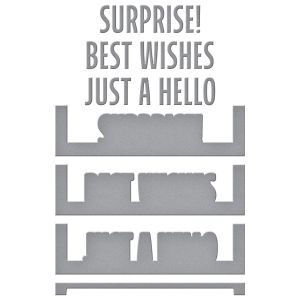 Spellbinders Etched Dies-Make A Scene Bold Greetings