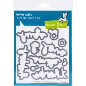 Lawn Cuts Custom Craft Die Scripty Bubble Sentiments